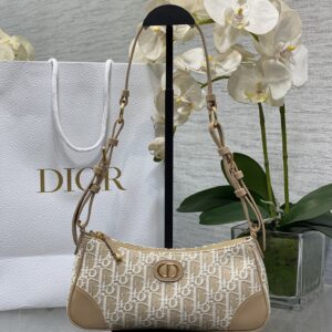 D 30 Montaigne Wonderlust Hobo Mini Bag Beige