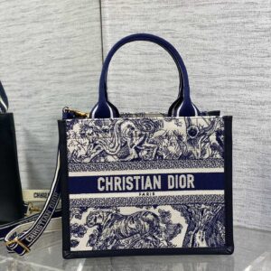 Dior Book Tote bag (Blue Toile de Jouy) (26cm)